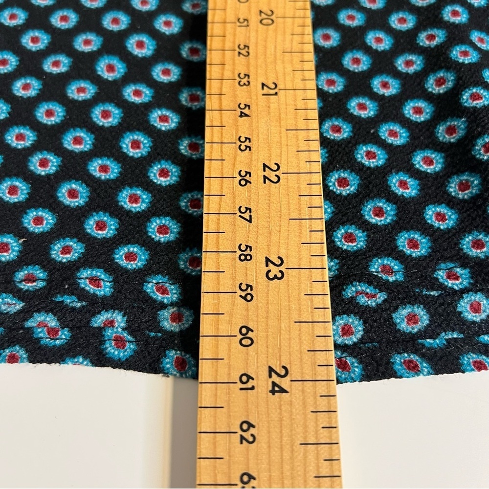 Lily White Black and Blue Geometric Blouse - Picture 8 of 9